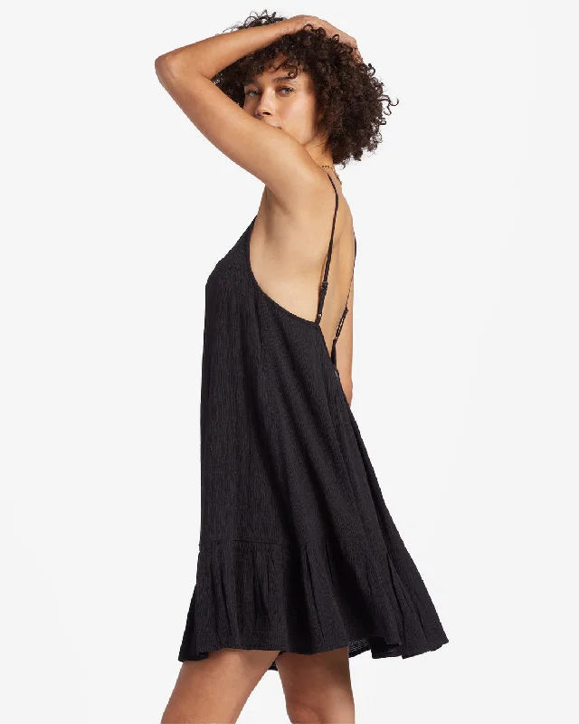 Beach Vibes Beach Cover-Up - Black Pebble