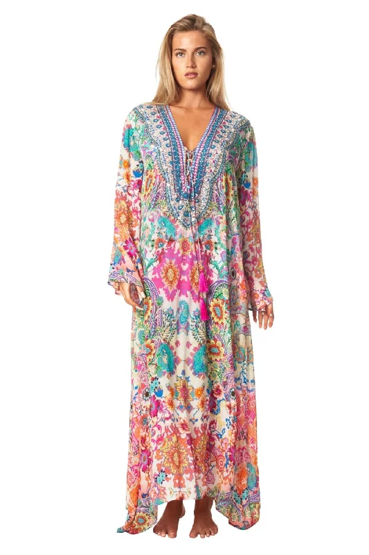 Eden Garden Long Caftan Dress