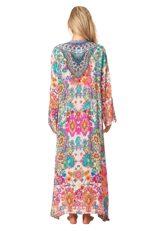 Eden Garden Long Caftan Dress