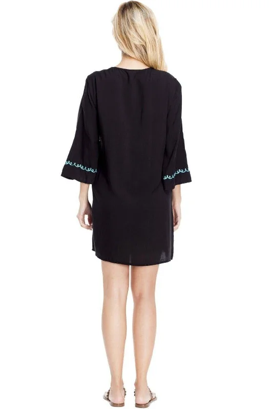 Embroidered Tunic Dress For Beach Cover Ups | Fashion Summer Wear by Goga's