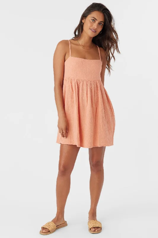 HADIA CRINKLE DOUBLE GAUZE MINI DRESS