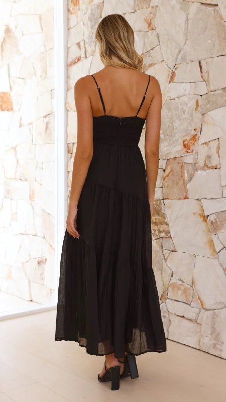 Cove Maxi Dress - Black