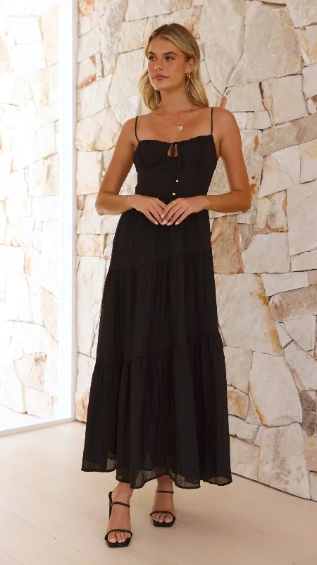 Cove Maxi Dress - Black