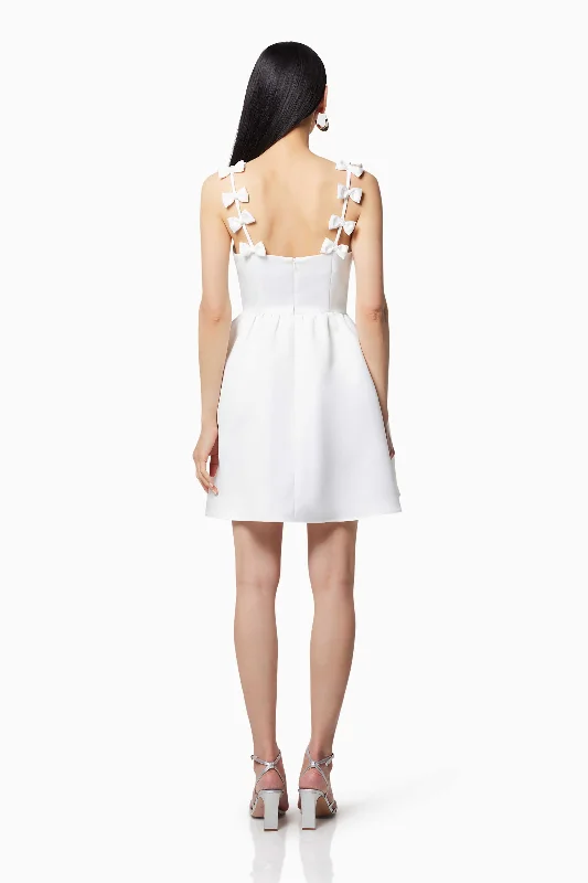 Enchantment Mini Dress In White