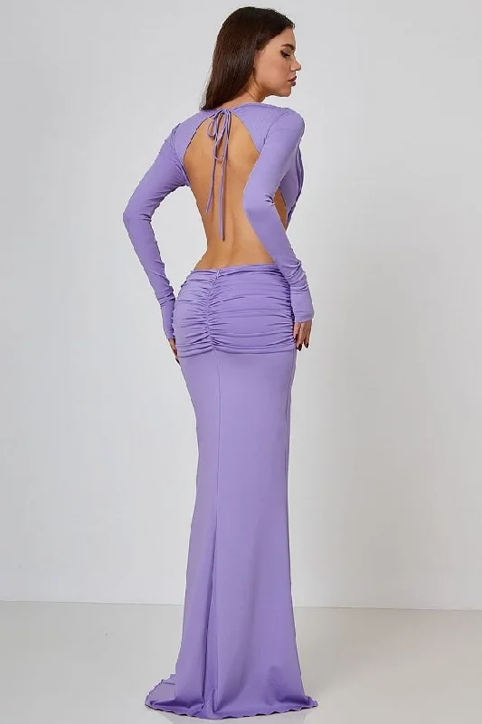 Lycra Luxe Backless Maxi