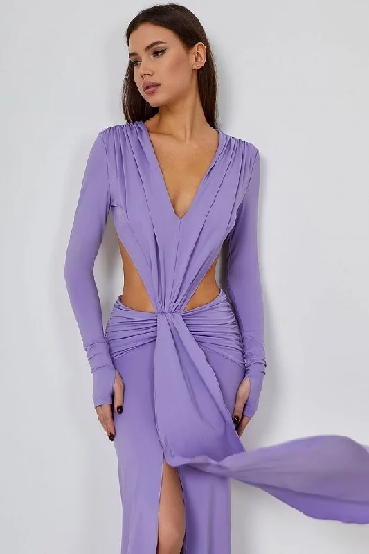 Lycra Luxe Backless Maxi