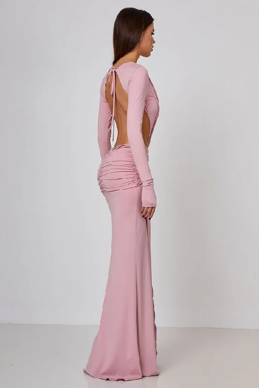 Lycra Luxe Backless Maxi