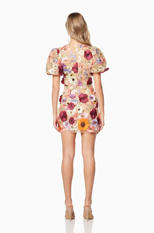 Rosalind 3D Floral Mini Dress