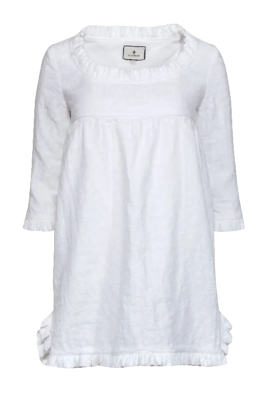 Tuckernuck - White Ruffled Babydoll Mini Dress Sz XS