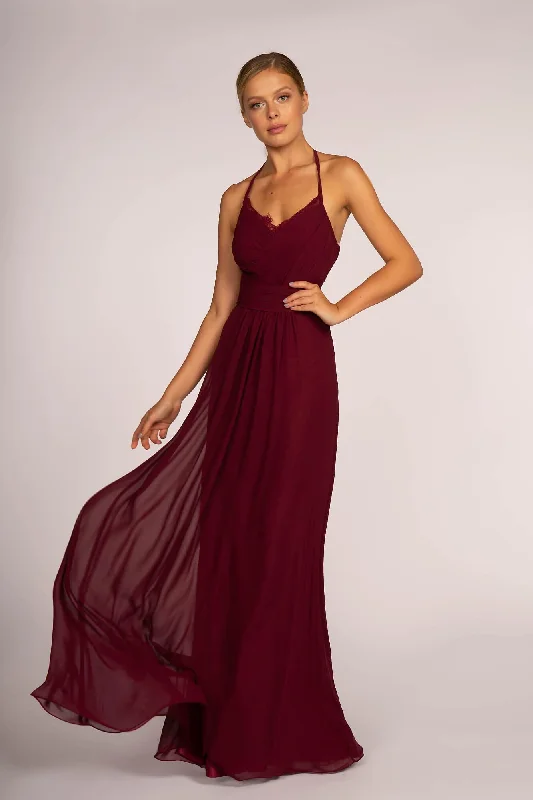 Prom Bridesmaid Chiffon Long Formal Dress