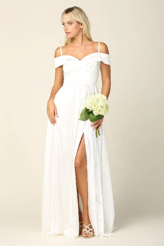 Long Formal Off Shoulder Bridesmaid Dress Sale