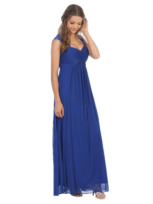 Long Formal Sleeveless Bridesmaids Dress Sale