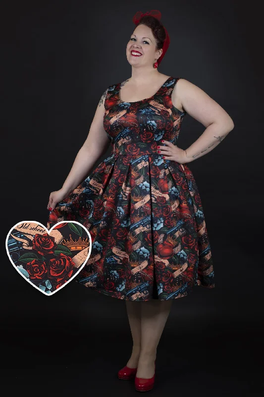 Amanda Rockabilly Guns N' Roses Swing Dress