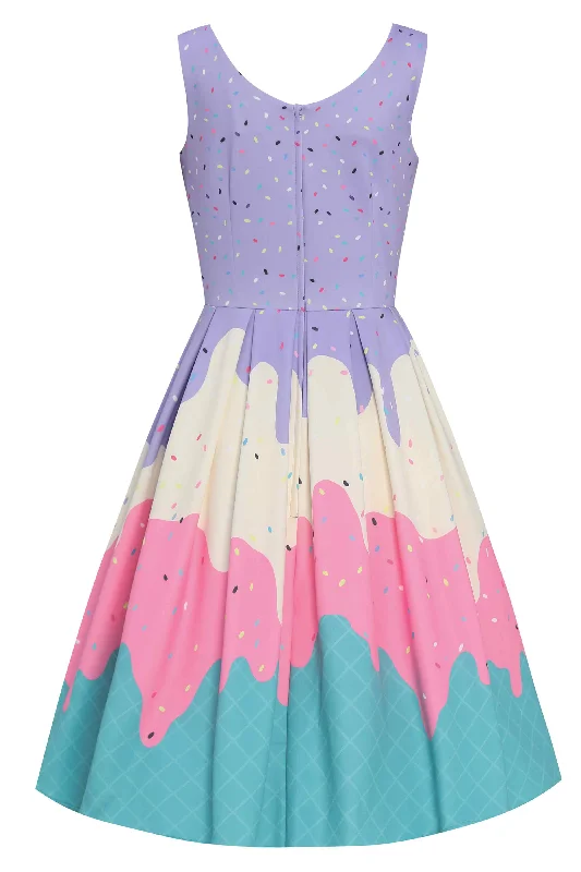 Amanda Summer Sprinkles Ice Cream Cone Swing Dress