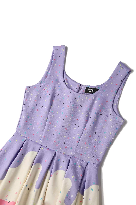 Amanda Summer Sprinkles Ice Cream Cone Swing Dress