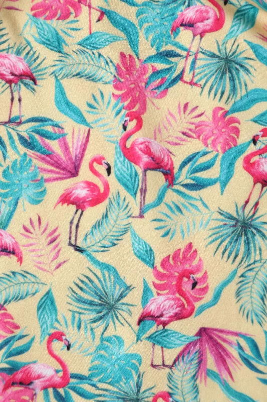 Billie ""Flock Star"" Flamingo Flared Dress