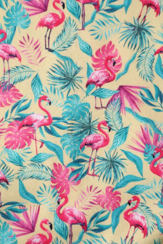 Billie ""Flock Star"" Flamingo Flared Dress