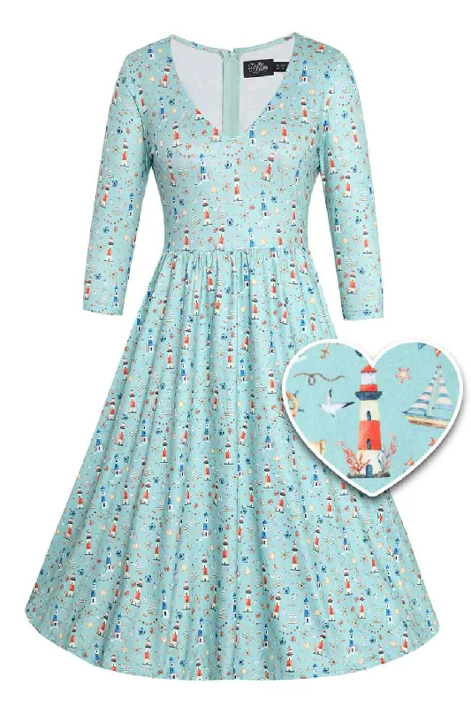 Billie Nautical Lighthouse Day Dress