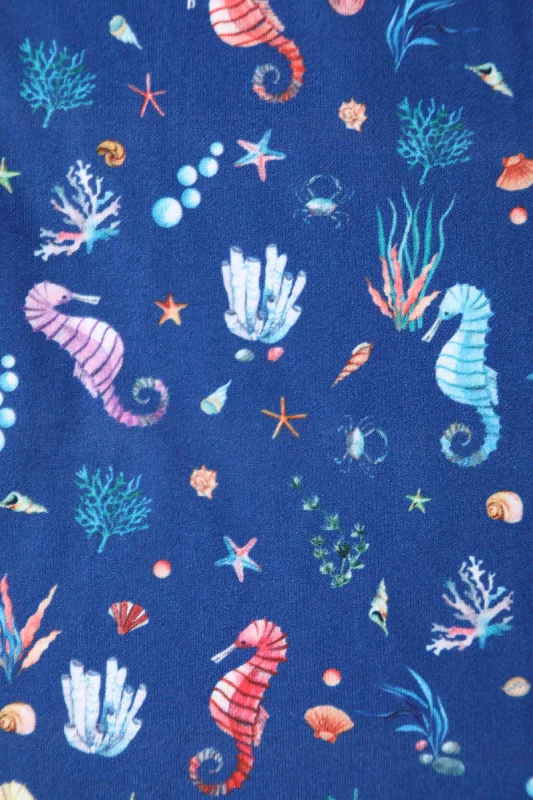 Billie Underwater Seahorse Flared Dress