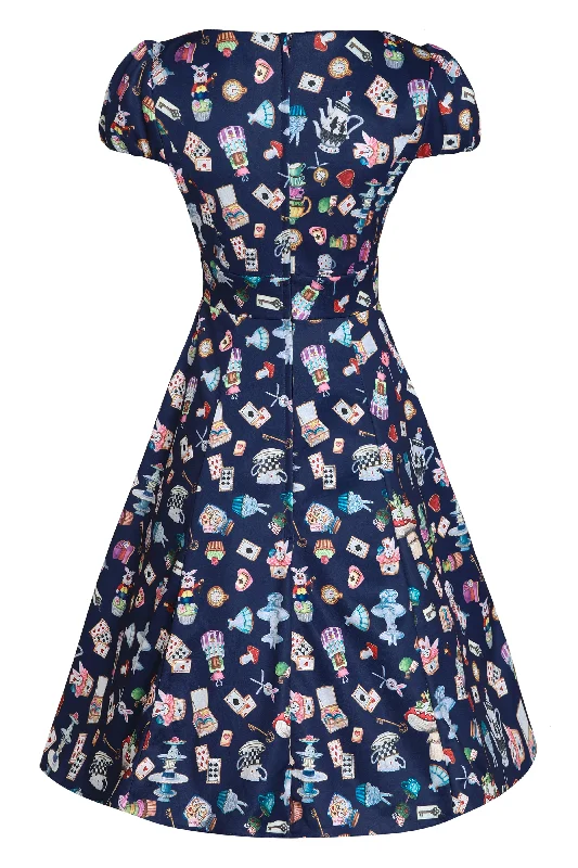 Claudia Alice In Wonderland Sleeved Dress