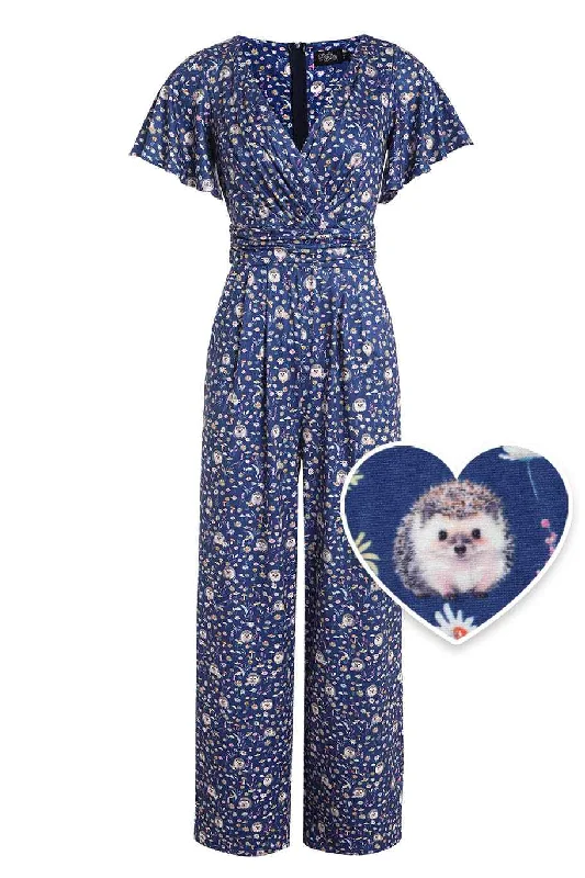 Esther Hedgehog Dark Blue Jumpsuit