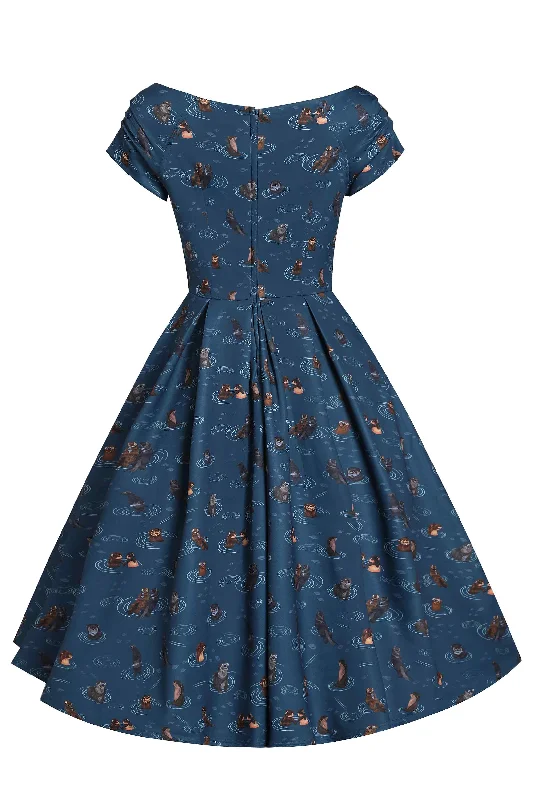 Lily Blue Otter Circle Dress