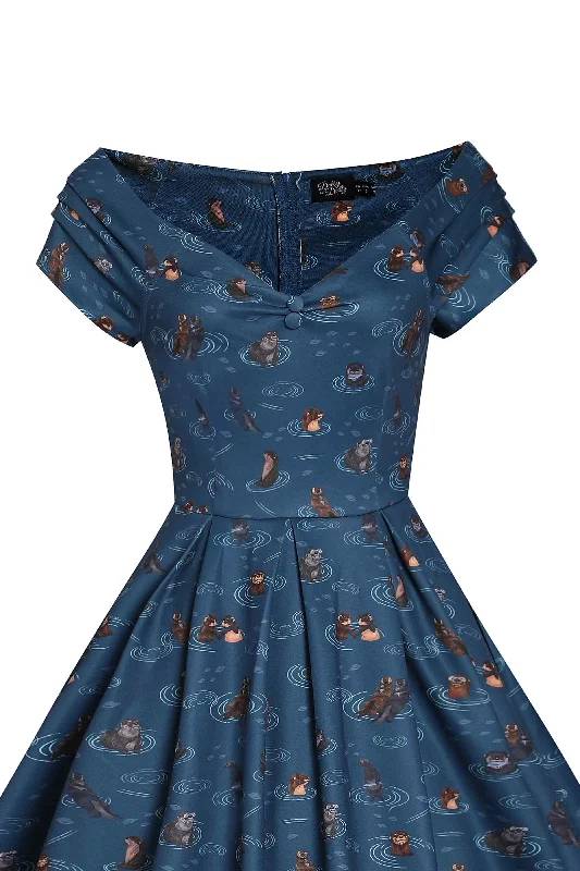 Lily Blue Otter Circle Dress