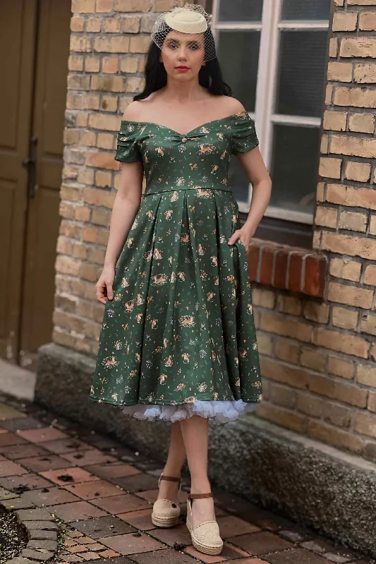 Lily Green Woodland Circle Dress