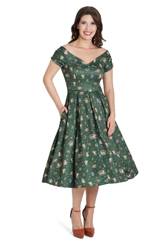 Lily Green Woodland Circle Dress