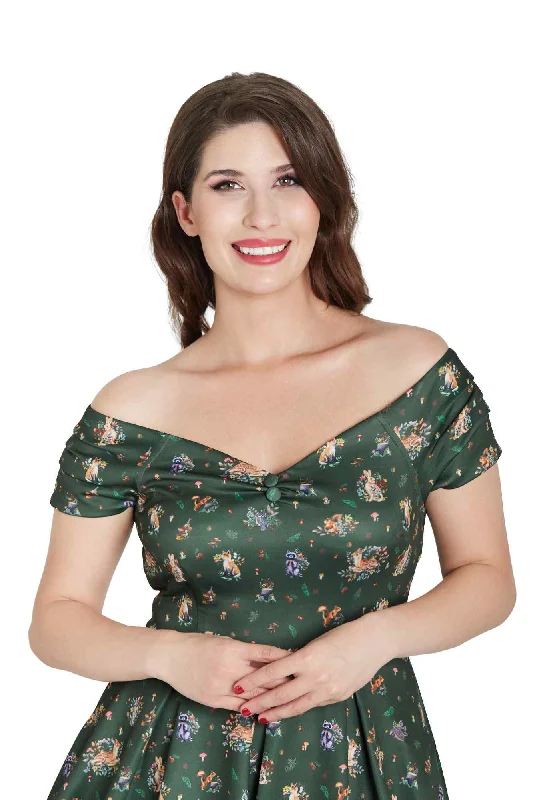 Lily Green Woodland Circle Dress