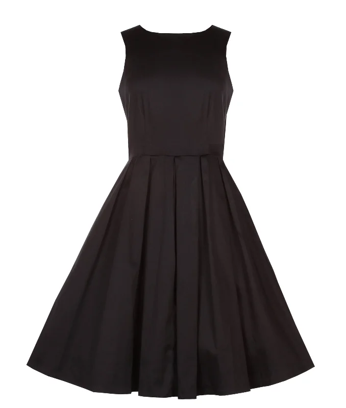 Lola Retro Black Swing Dress