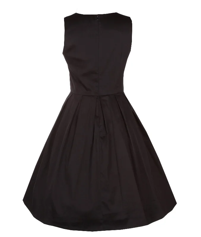 Lola Retro Black Swing Dress