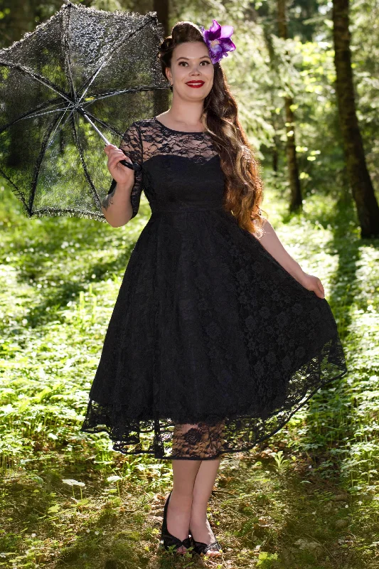 Madeline Black Formal Lace Dress