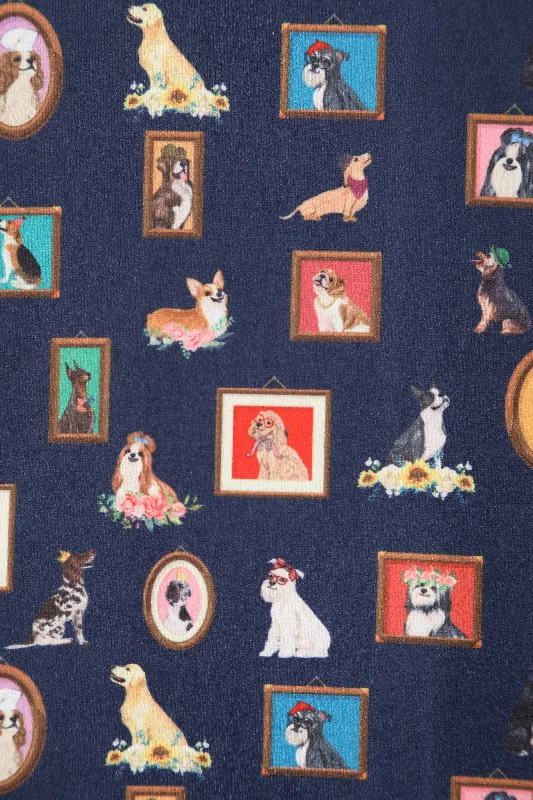 Matilda Dog Picture Frame Wrap Dress