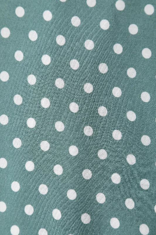 Poppy Green Polka Dot Shirt Dress