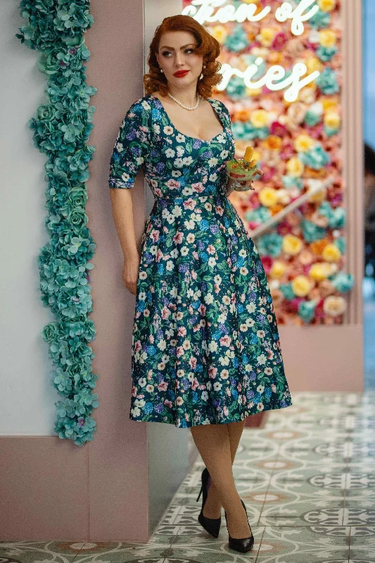 Scarlette Hydrangea Floral Dress