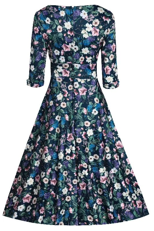 Scarlette Hydrangea Floral Dress