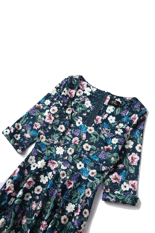 Scarlette Hydrangea Floral Dress