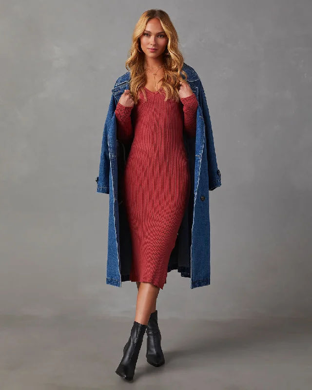 fireside-romance-ribbed-v-neck-sweater-dress