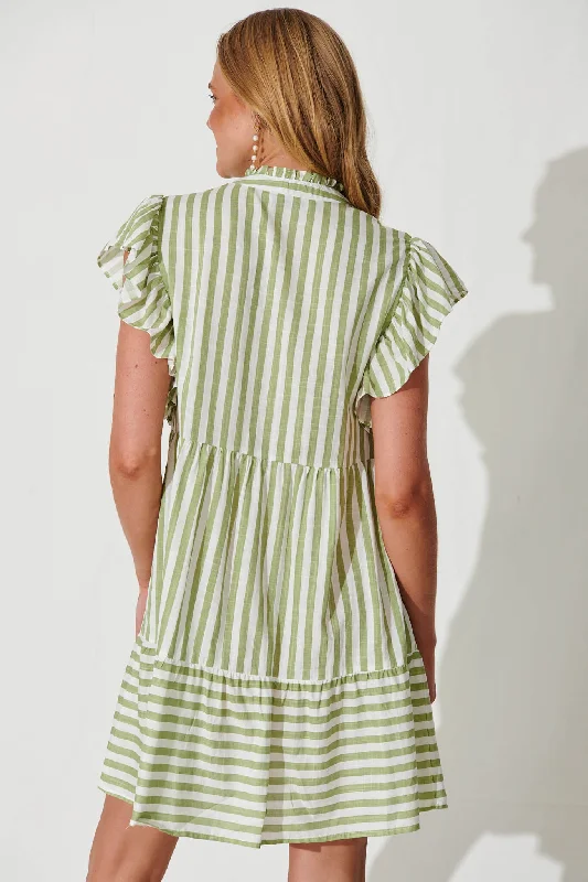 julius-smock-dress-in-green-with-white-stripe-cotton-linen-blend