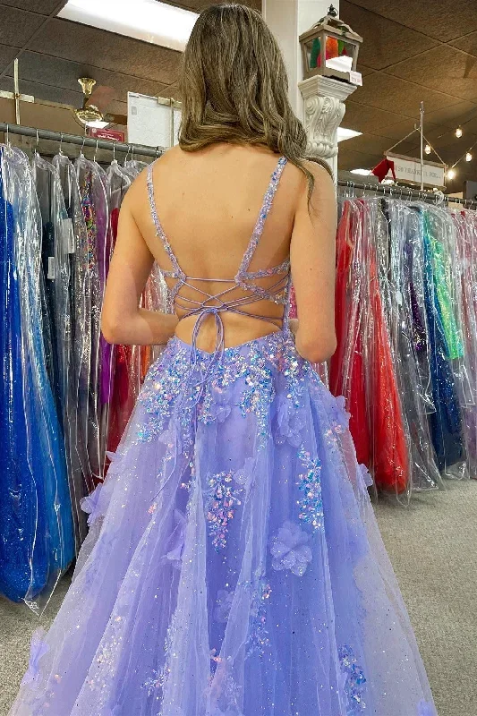 lavender-tulle-appliques-v-neck-a-line-long-prom-dress-with-slit