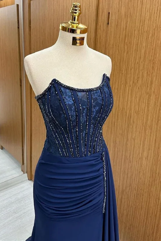 navy-lace-beaded-strapless-long-formal-dress-with-attached-train