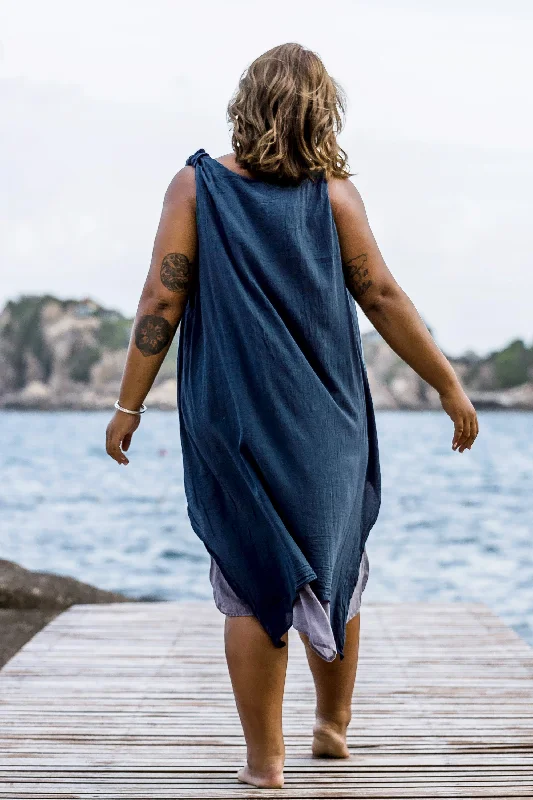 plus-size-womens-crinkled-hill-tribe-cotton-tank-dress-in-navy