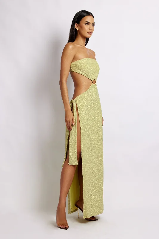 sierra-strapless-shimmer-dress-green-shimmer