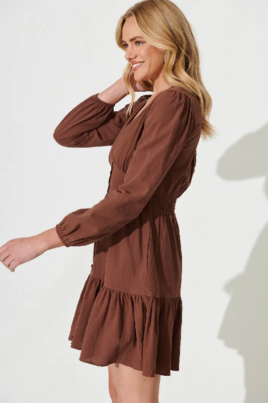 silverstone-dress-in-chocolate-brown-cotton