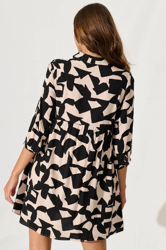 soiree-shirt-dress-in-black-and-sand-geometric-print