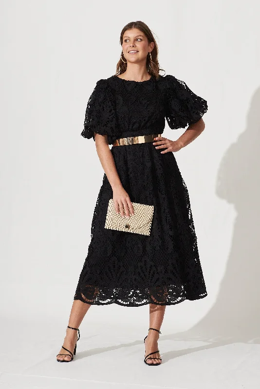 Tillie Lace Dress In Black